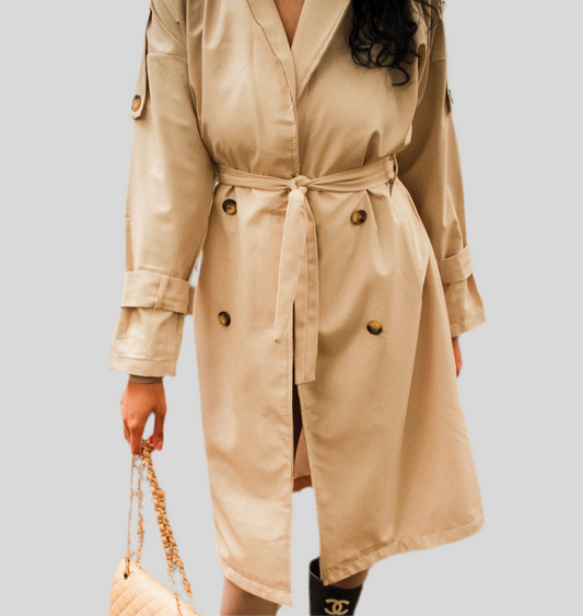 Trench Coat in Crème
