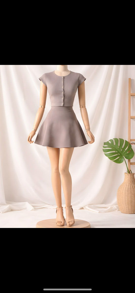 The Sculpted Taupe Set